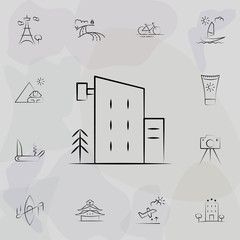 Poster - Hotel icon. Travel icons universal set for web and mobile