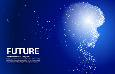 Poster - christmas background with snowflakes