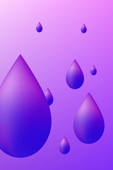 Poster - Abstract background red pink purple blue background design. Geometric drops and light effect. Motion minimal concept