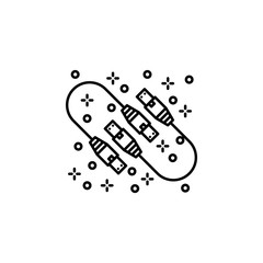 Poster - Computer lan USB icon. Element of computer icon