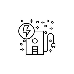 Poster - Computer UPS lightning icon. Element of computer icon