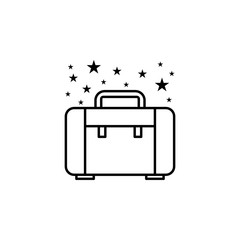 Poster - Bag briefcase icon. Element of bags icon