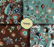 © alfaolga - Seamless floral background paisley for textiles, wallpaper