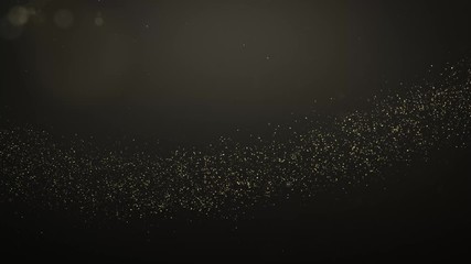 Wall Mural - abstract motion background shining gold particles stars splatter movement