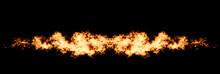Fire Arms Isolated On Black, Title Element, Underline