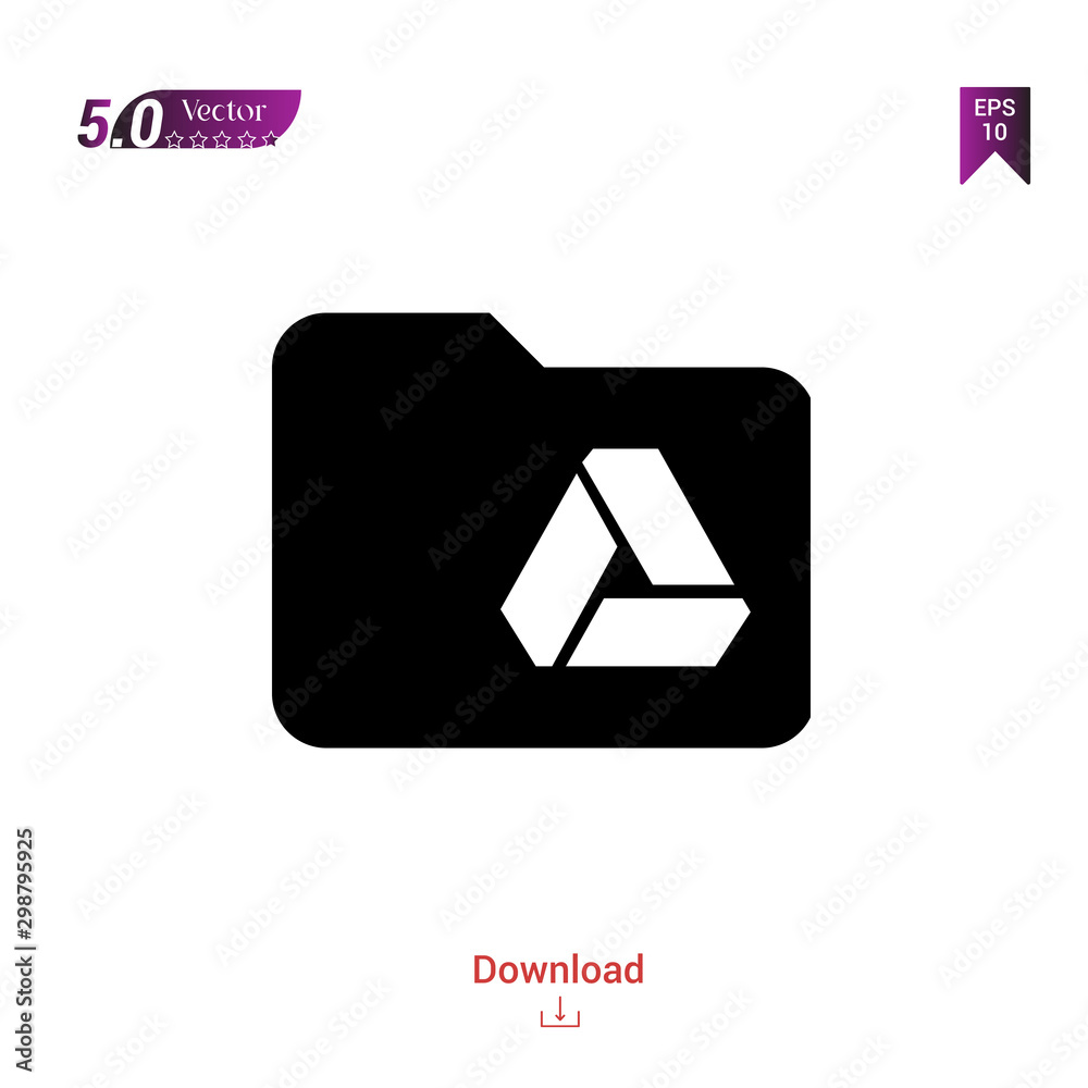 Outline Black drive-folder-symbol icon. drive-folder-symboicon vector ...