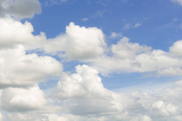 The vast blue sky and clouds sky