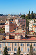 Rome skyline. Rooftop panoramic view of Rome, Italy