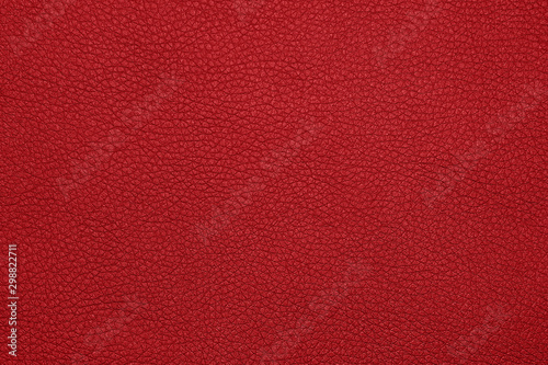 Fotomural Background texture of red natural leather grain