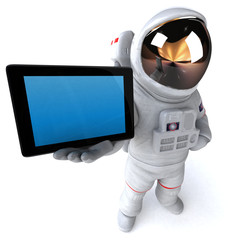 fun astronaut - 3d illustration