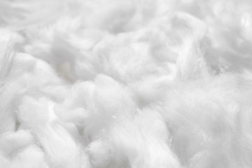 cotton soft fiber texture background, white fluffy natural material
