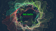© garrykillian - Vector abstract colorful big data information sorting visualization. Social network, financial analysis of complex databases. Visual information complexity clarification. Intricate data graphic