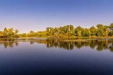 Panoramic Landscape Of Shoreline At Lake Superior Saginaw, Michigan