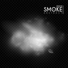 Canvas Print - Fog, mist and smoke steam clouds. Transparent effect. Depth design.