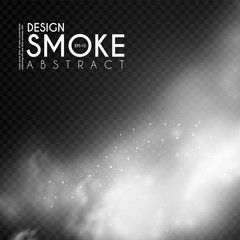 Canvas Print - Fog, mist and smoke steam clouds. Transparent effect. Depth design.