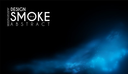 Canvas Print - Fog, mist and smoke steam clouds. Transparent effect. Depth design.