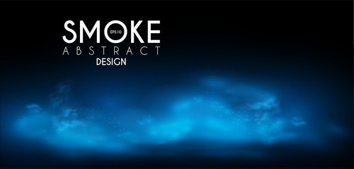 Canvas Print - Fog, mist and smoke steam clouds. Transparent effect. Depth design.
