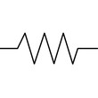 Resistor Thin Symbol For Circuit Design