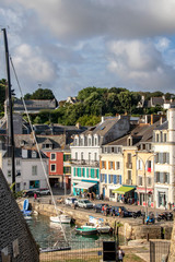 Wall Mural - Belle-Ile-en-Mer. Port de plaisance et quai. Le Palais. Morbihan. Bretagne	