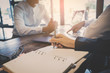 © only_kim - Business meeting concept; Business people and staff meeting in office to briefing strategy information of corporate; Strategy Department in corporate brainstorming at meeting room