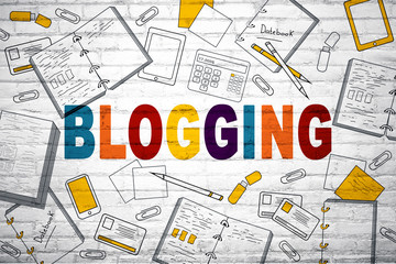 Aufkleber - Creative blogging sketch