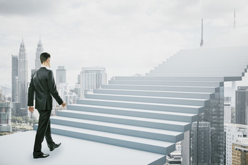 Aufkleber - Career development and ascend concept