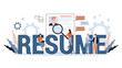 Job candidate. Idea of employment and job interview. Recruitment