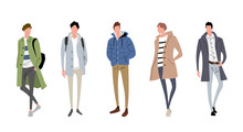 Illustration Material: Male, Winter Fashion