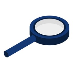 Poster - Magnify glass icon. Isometric of magnify glass vector icon for web design isolated on white background