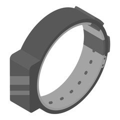 Canvas Print - Fitness bracelet icon. Isometric of fitness bracelet vector icon for web design isolated on white background