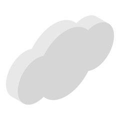 Poster - Data cloud icon. Isometric of data cloud vector icon for web design isolated on white background