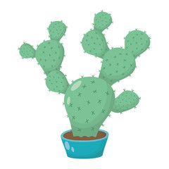 Poster - cactus mexican plant isolated icon