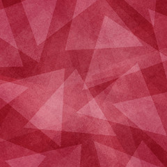 Wall Mural - Red abstract background texture with angled white triangle shapes layered in abstract modern art style design
