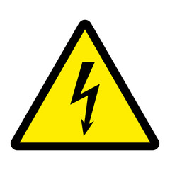 Wall Mural - Danger high voltage vector illustration