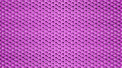 Wall Mural - Abstract metal background with hexagonal holes in purple colors