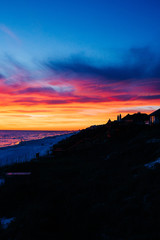 Beautiful sunset on the beach in Destin Florida