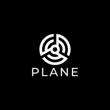 Airplane Logo Template Design Vector.