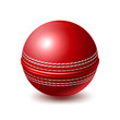 © belokrylowa - Vector realistic cricket ball for betting promo