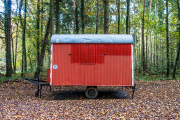 Wall Mural - Bauwagen für die Waldarbeiter