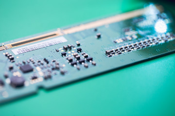 Wall Mural - Close-up of electronic circuit board