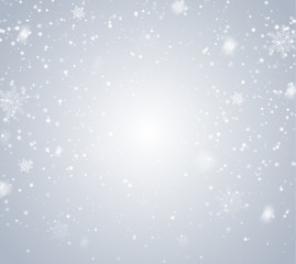 Poster - Falling Snow Overlay Background
