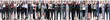 © ASDF - panoramic collage of a large and successful business team
