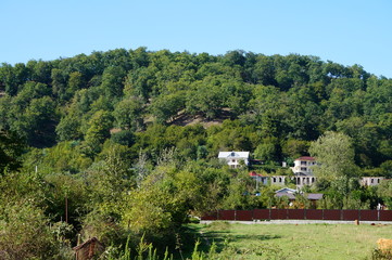 Poster - village in the mountains