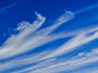 Nice blue and cloudy sky background