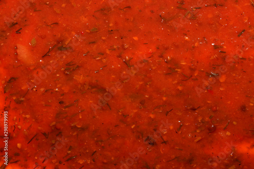 Cuadros en Lienzo Texture of tomato paste