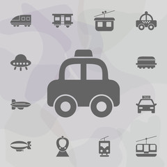 Poster - taxi car icon. Simple set of transport icons. One of the collection for websites, web design, mobile app