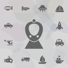 Poster - High speed train icon. Simple set of transport icons. One of the collection for websites, web design, mobile app