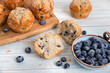 blueberry muffins with blueberries