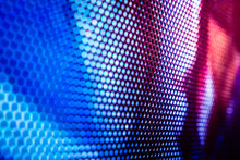 CloseUp LED Blurred Screen. LED Soft Focus Background. Abstract Background Ideal For Design.