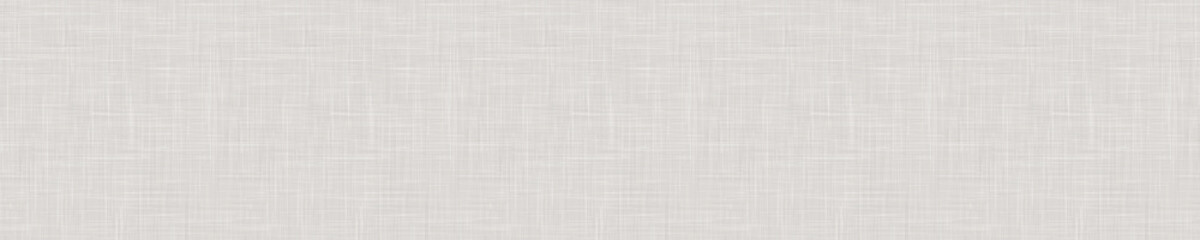 natural gray french linen texture border background. old ecru flax fibre seamless pattern. organic y